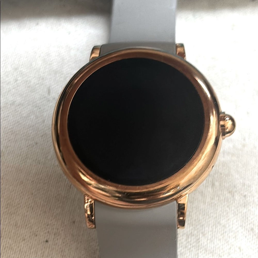 Marc Jacobs Riley Smartwatch Watch Rose Gold Cement Round - Picture 2 of 9